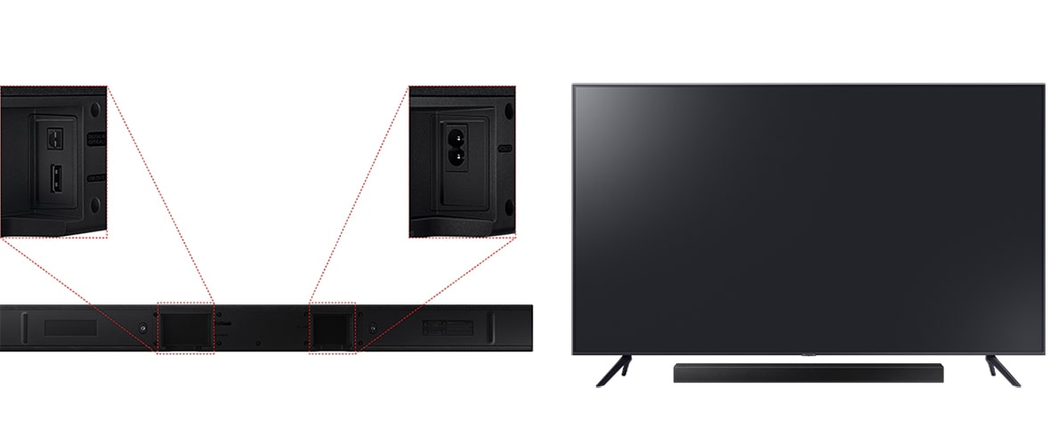 ساندبار سامسونگ مدل HW-A450 20 اتصالات ساندبار HW-A450